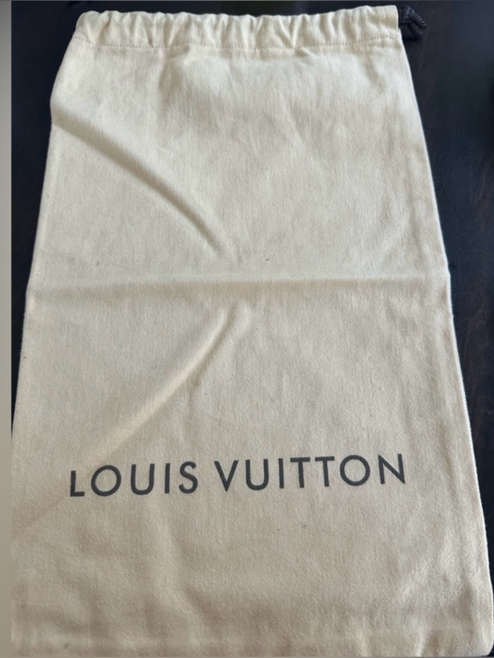 Authentic vintage Louis Vuitton cotton dust bag
